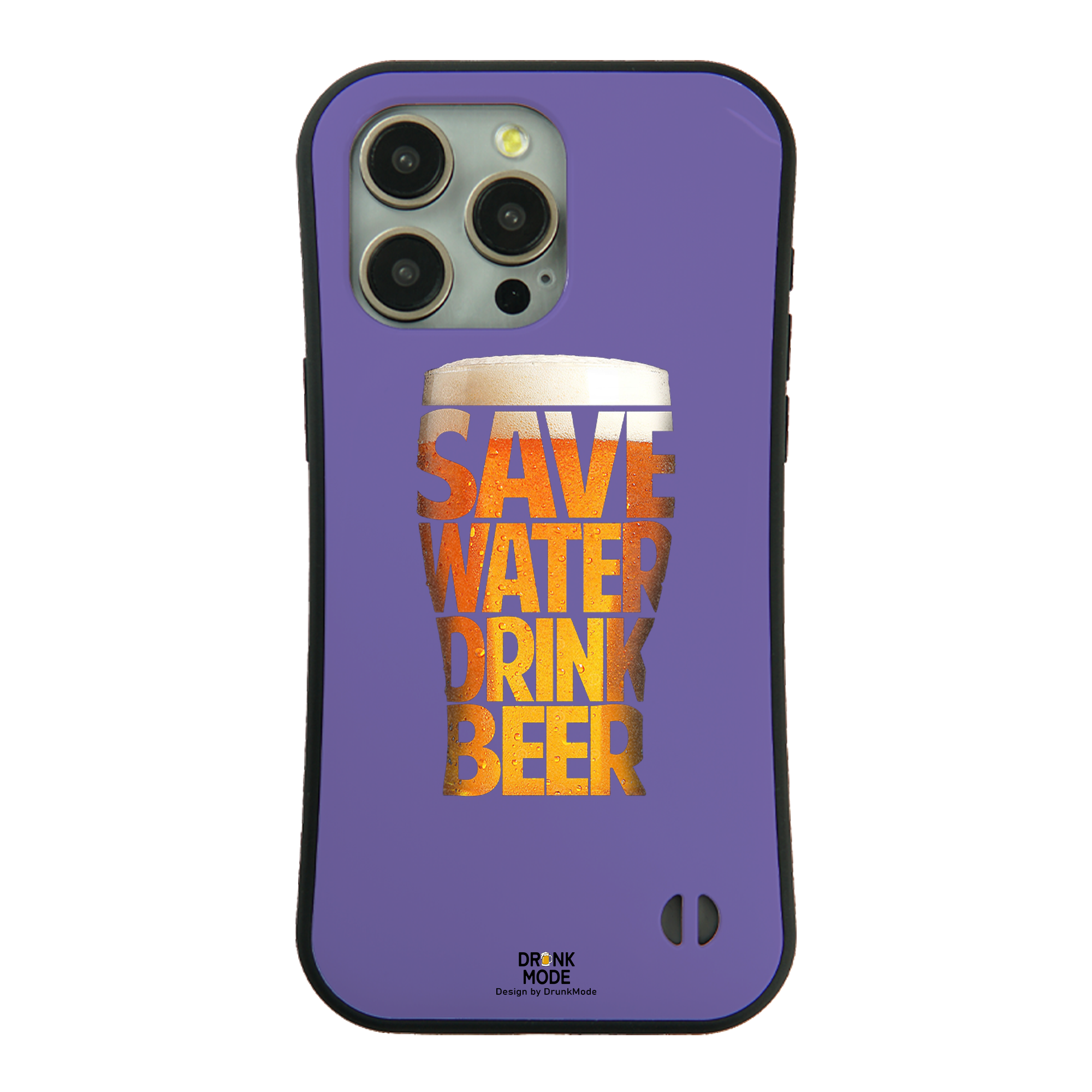 「SAVE WATER DRINK BEER」iPhoneケース おもしろデザイン|酒好きに人気のDrunkmodeスマホケース|ビール・焼酎・日本酒・ウイスキー好きにおすすめ|プレゼントにも◎